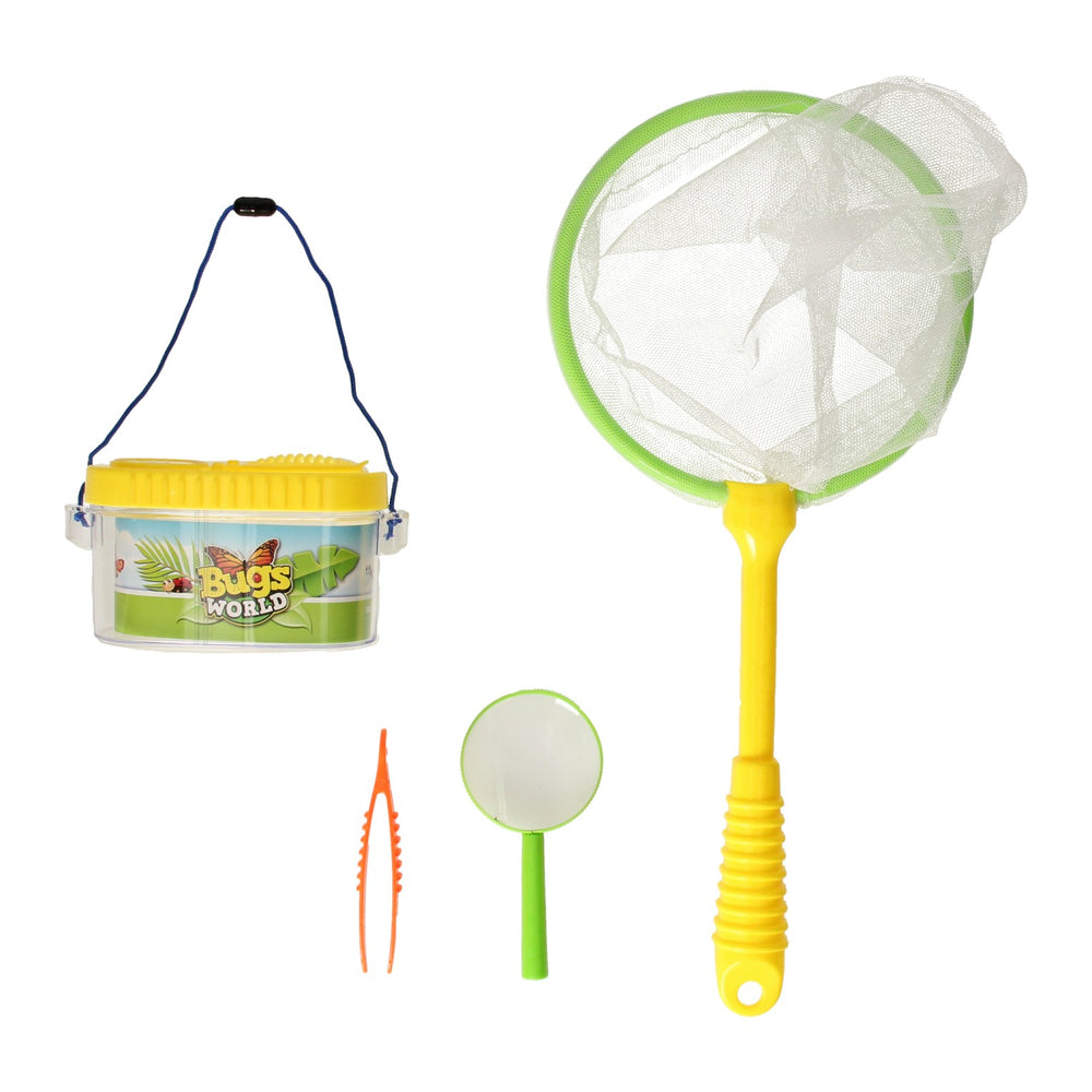 Lobbes bugs world vangset, observatiepot en vergrootglas