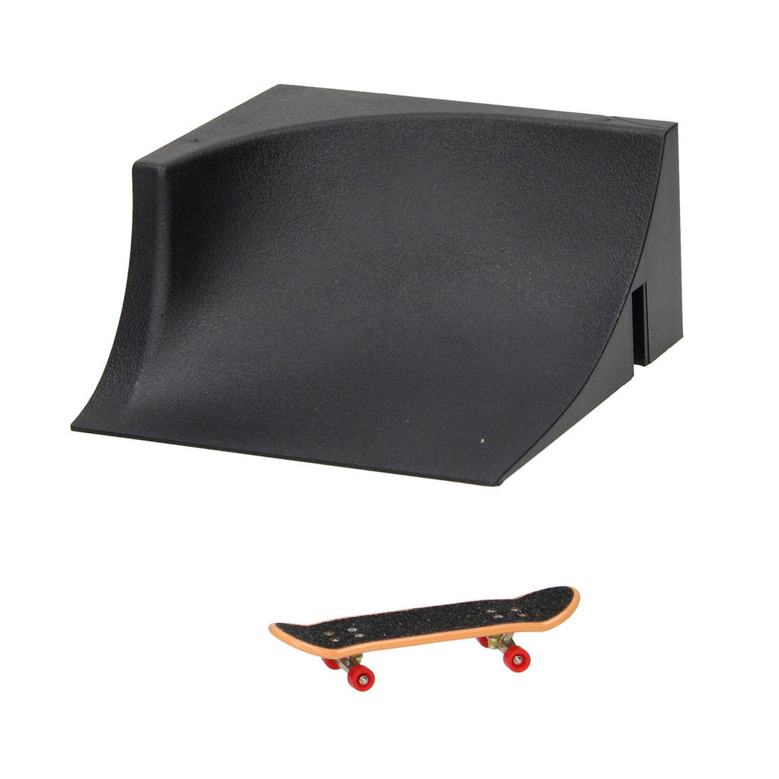 Vingerskateboard met stuntschans