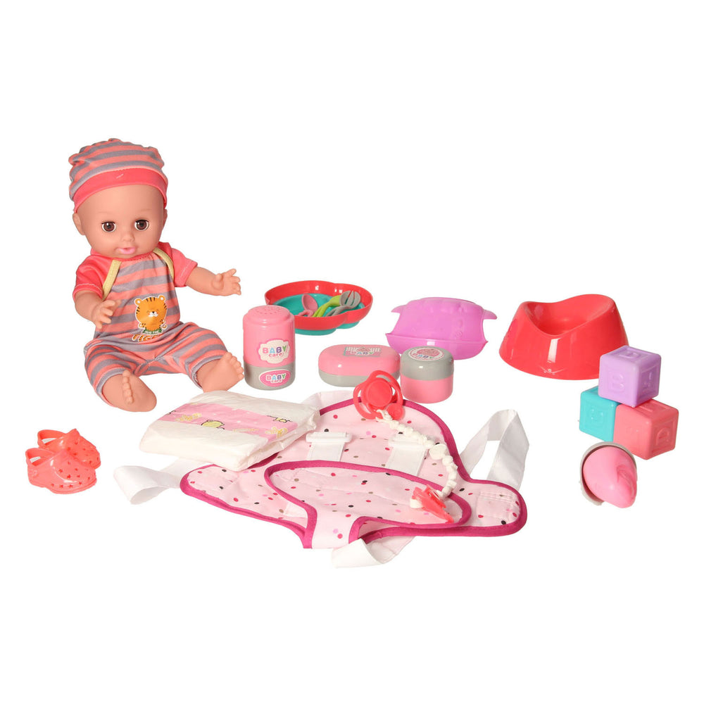 Lobbes deluxe poppenset buikdraagtas