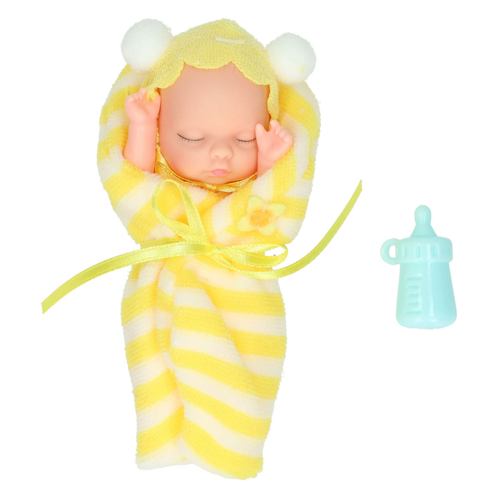 Mini popje in wikkeldoek