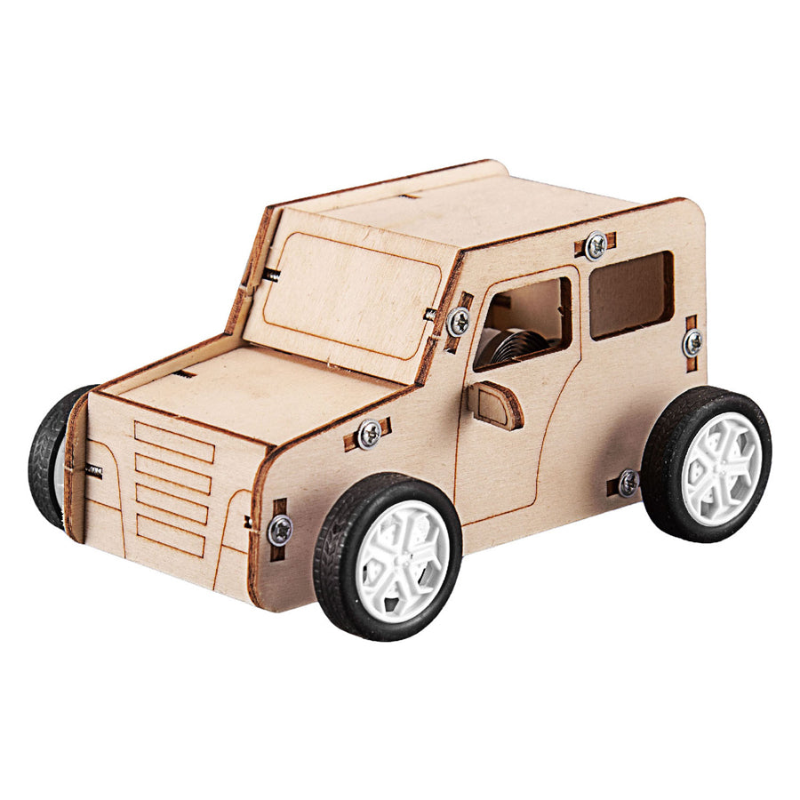 Houten bouwpakket trekkoord auto