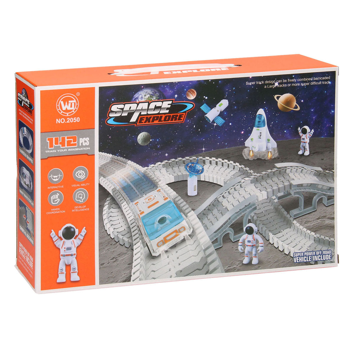 Rijbaan racebaanset space explorer, 142dlg.