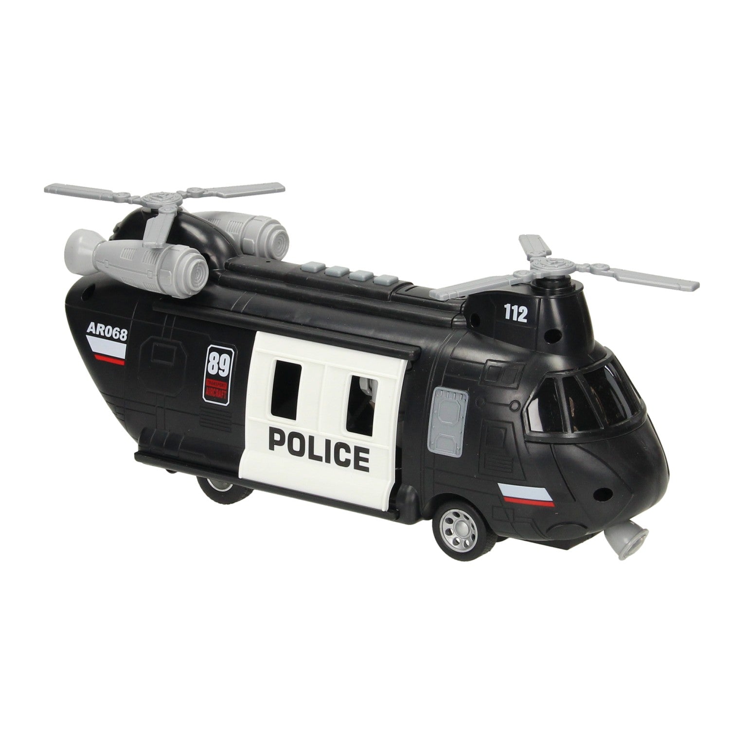 Politiehelikopter met licht en geluid