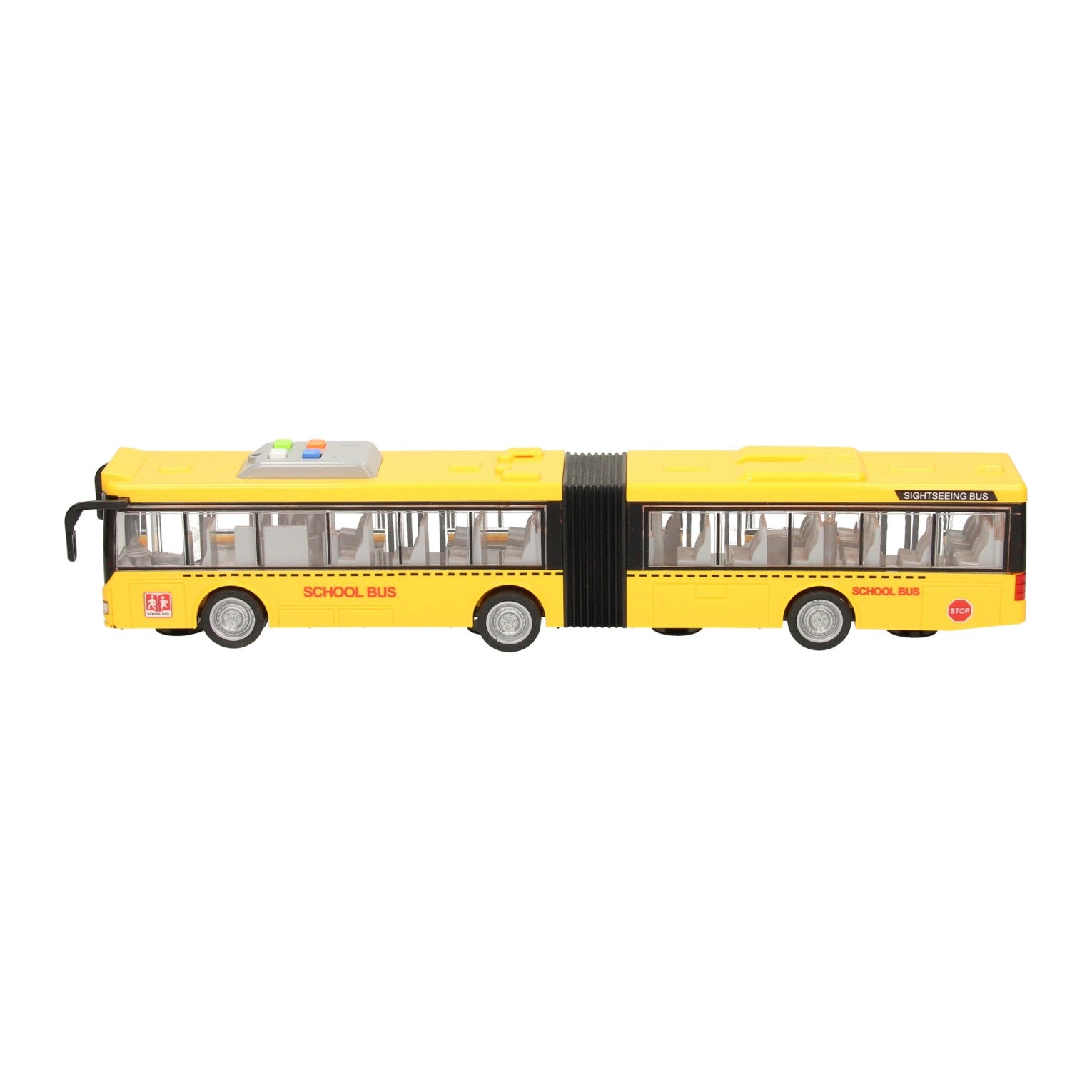 Mondharmonica schoolbus met licht en geluid