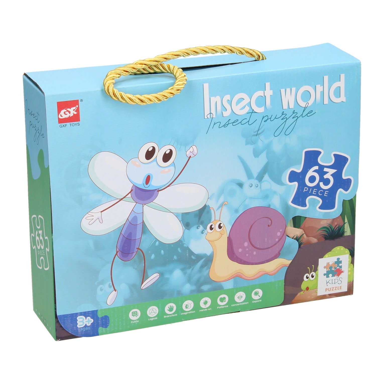 Legpuzzel insecten wereld, 63st.