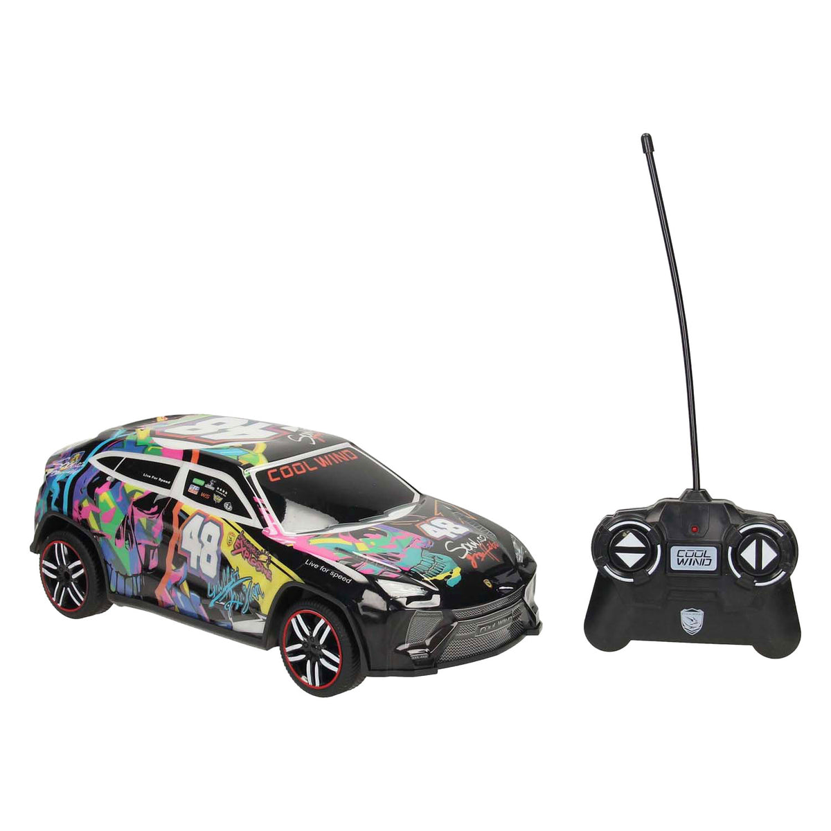 Lobbes speelgoed bv rc bestuurbare racewagen softbody graffity