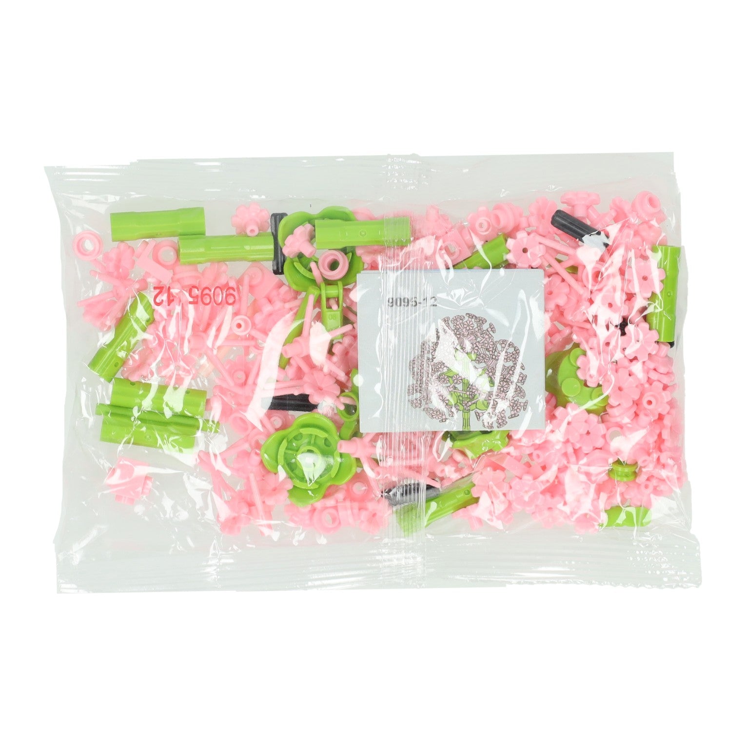 Bloemen bouwset roze - 227dlg.