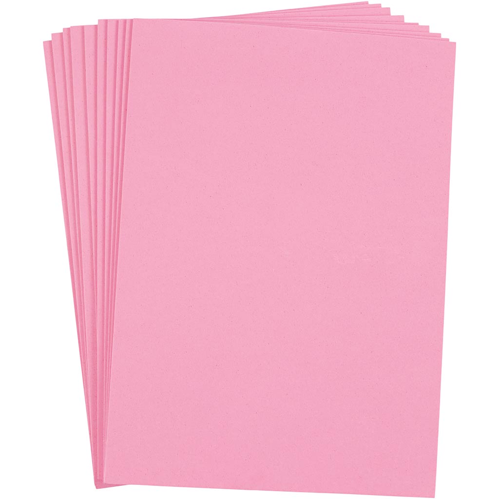 Creativ company eva foam vouwen roze a4, 10st.