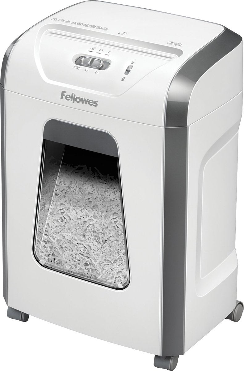 Fellowes 15c papierversnipperaar - 15 vel - p4 snippers - met safetylock - wit