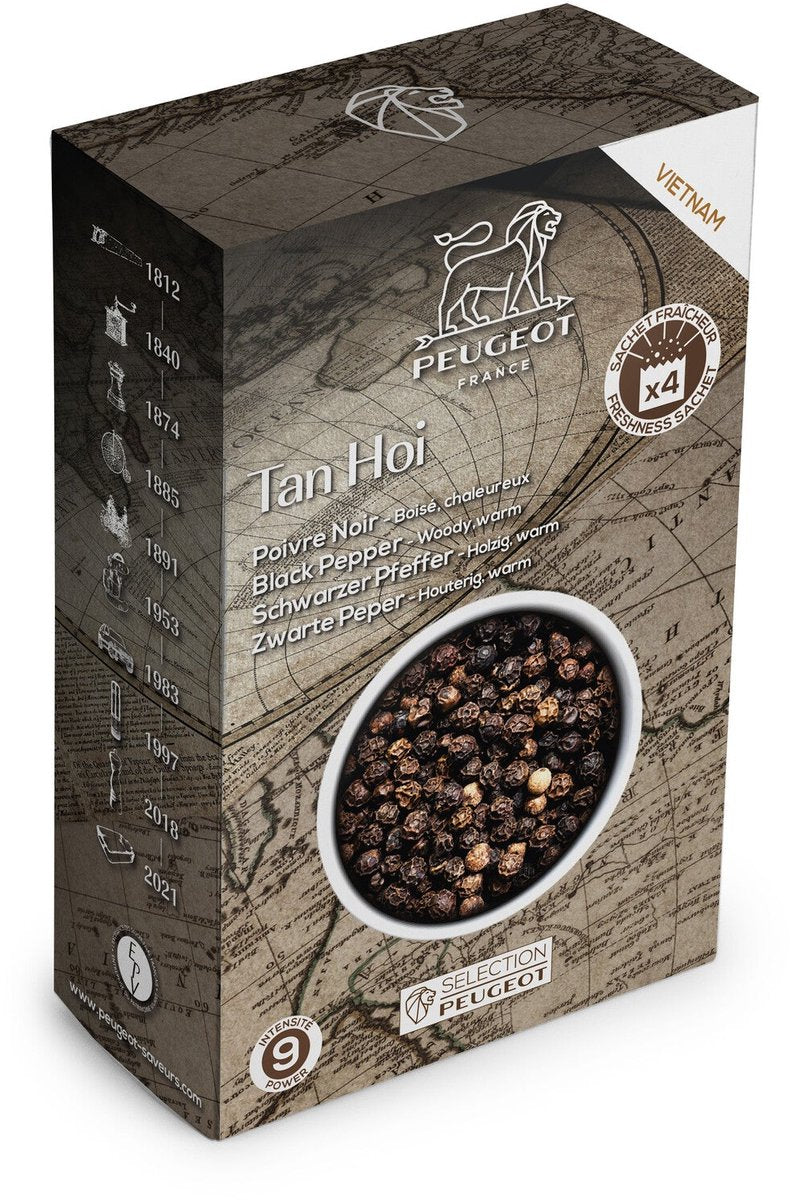 Peugeot tan hoi zwarte peper zakjes - 4x20 g