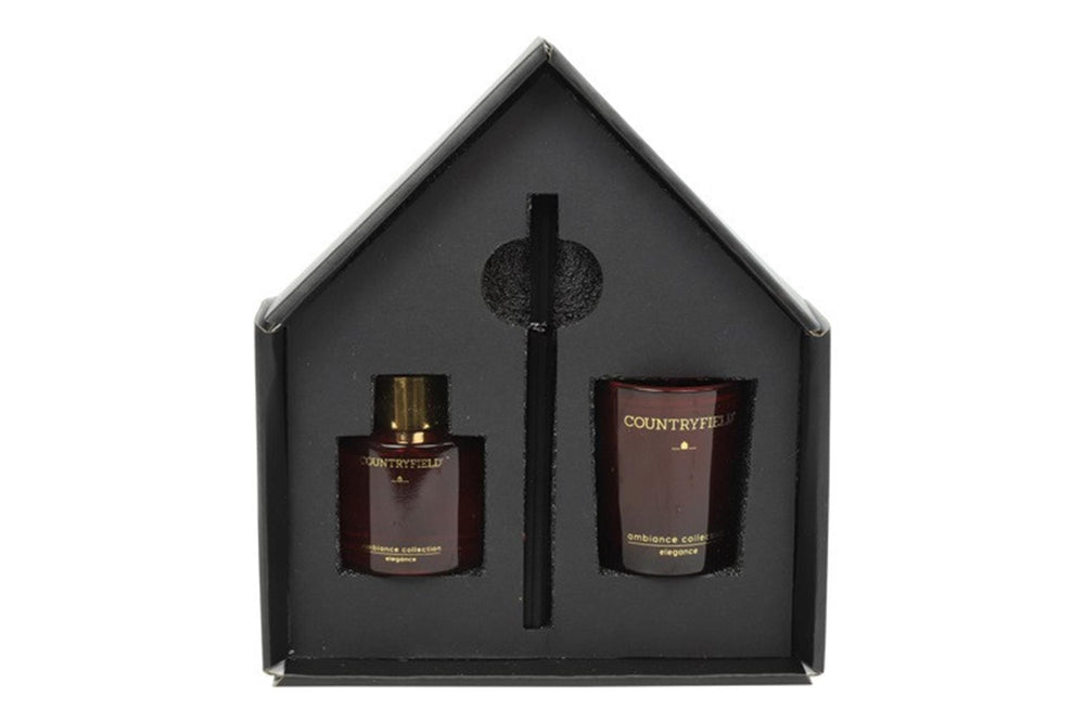 Countryfield elegance gift box geurstokje kaars xs
