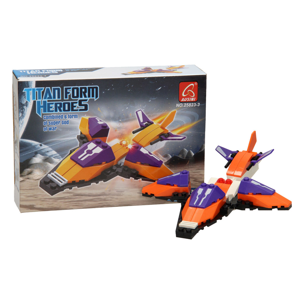Bouwset titan heroes - space oranje - 49dlg.
