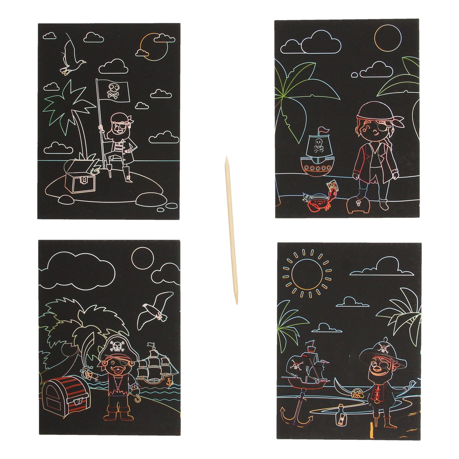 Scratch kaarten piraat