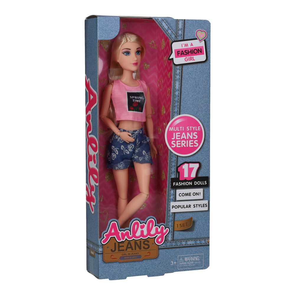 Mode pop jeans serie lentetijd