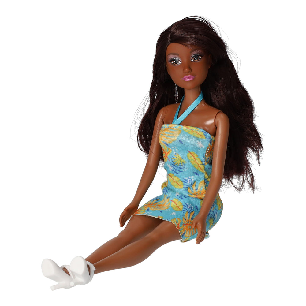 Fashionpop zomerjurk met blaadjes