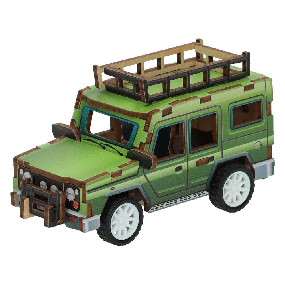 Lobbes houten bouwpakket 3d safariwagen