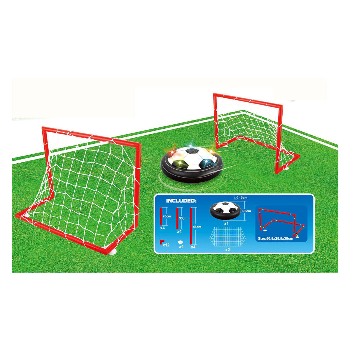 Airvoetbalset compleet