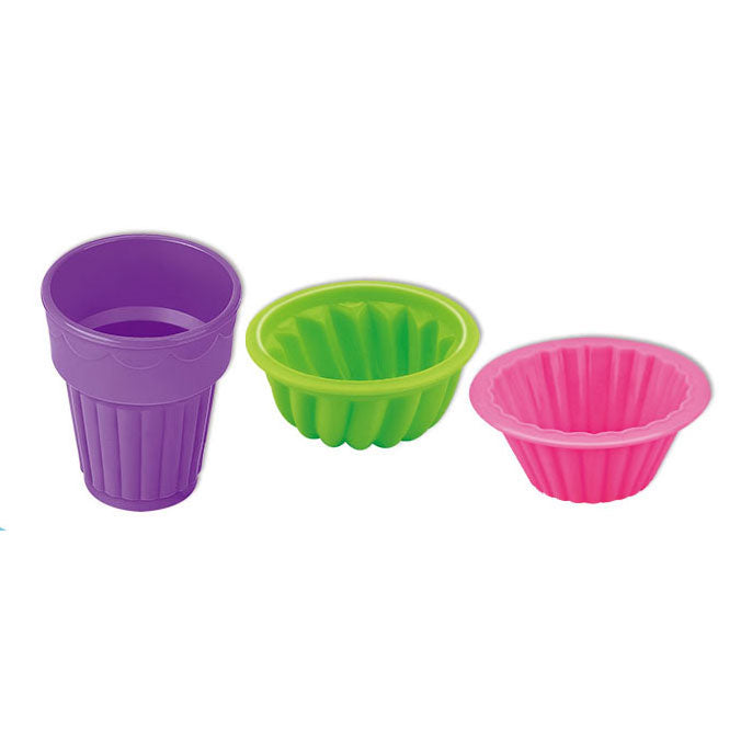 Speelzand met 3 ijsbekers