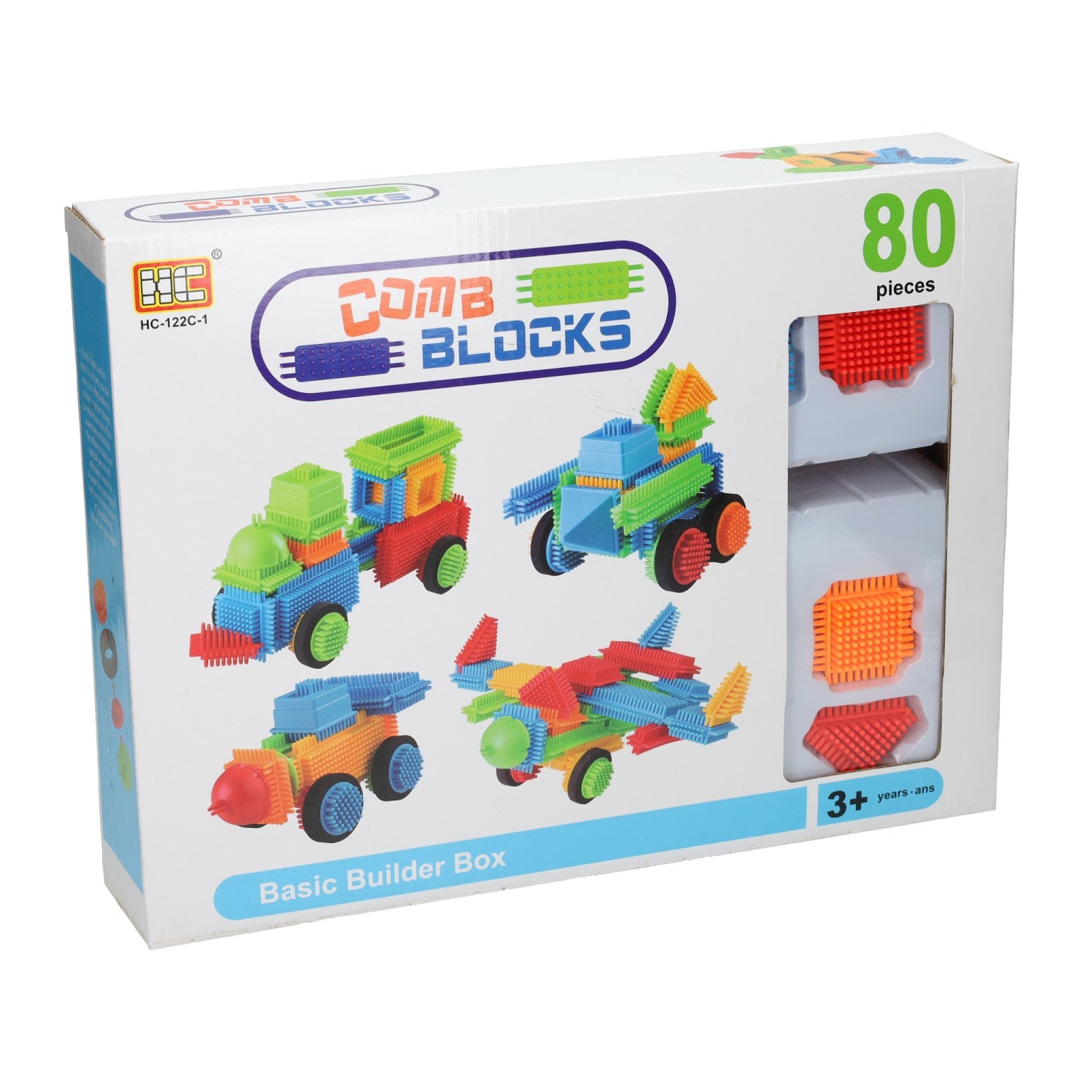 Bloko bristle bouwblokken, 80dlg.