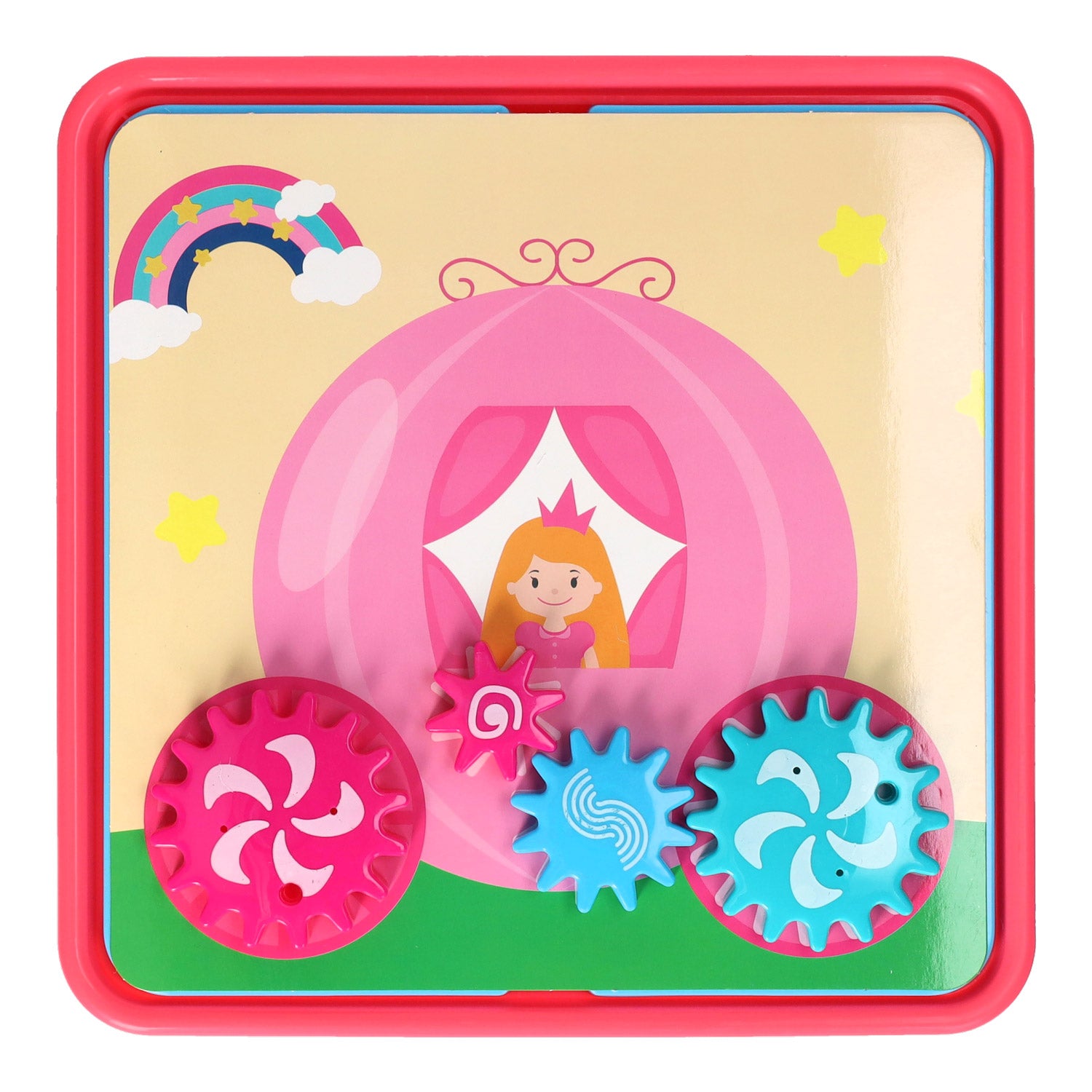 Lobbes speelgoed bv tandwielenset educatief speelgoed roze 20-delig kleurrijk creatief.
