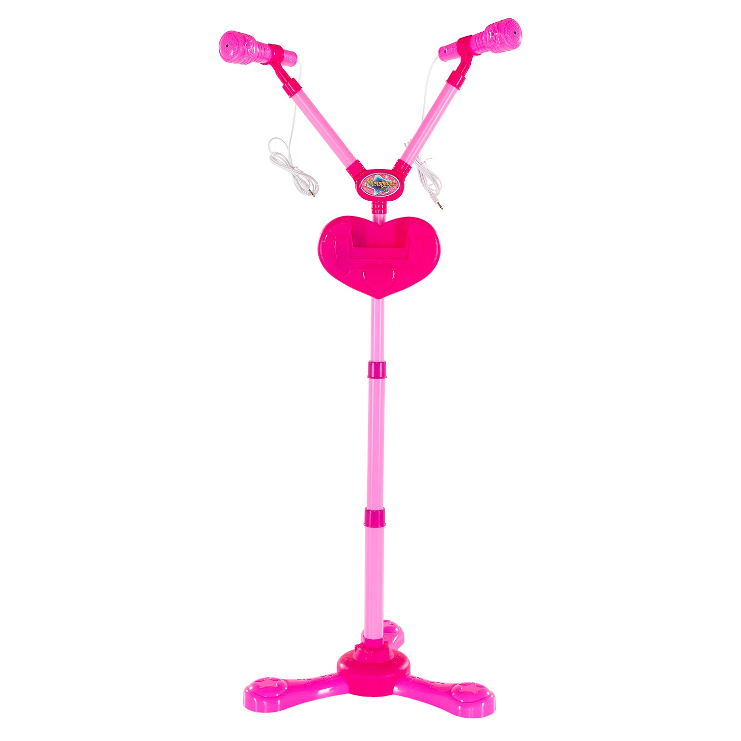 Duo microfoonstandaard met licht en geluid met bluetooth