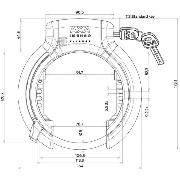 Axa ringslot imenso x-large