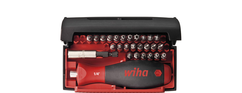 Wiha bitset collector security standard 25 mm en torsion-bits (zwart, 28-delig 1 4 incl. box )
