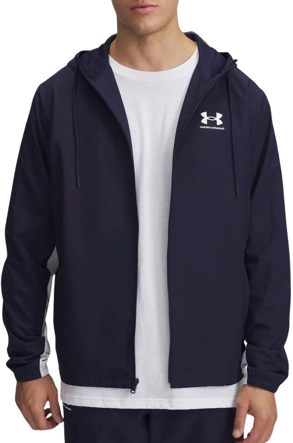 Under armour ua rival wvn windbreaker-blu heren sportkledingset - midnight navy - midnight navy - wit xxl
