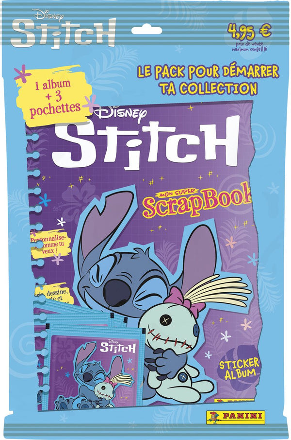 Asmodee stickerboek stitch super scrapbook starter pack met stickers.