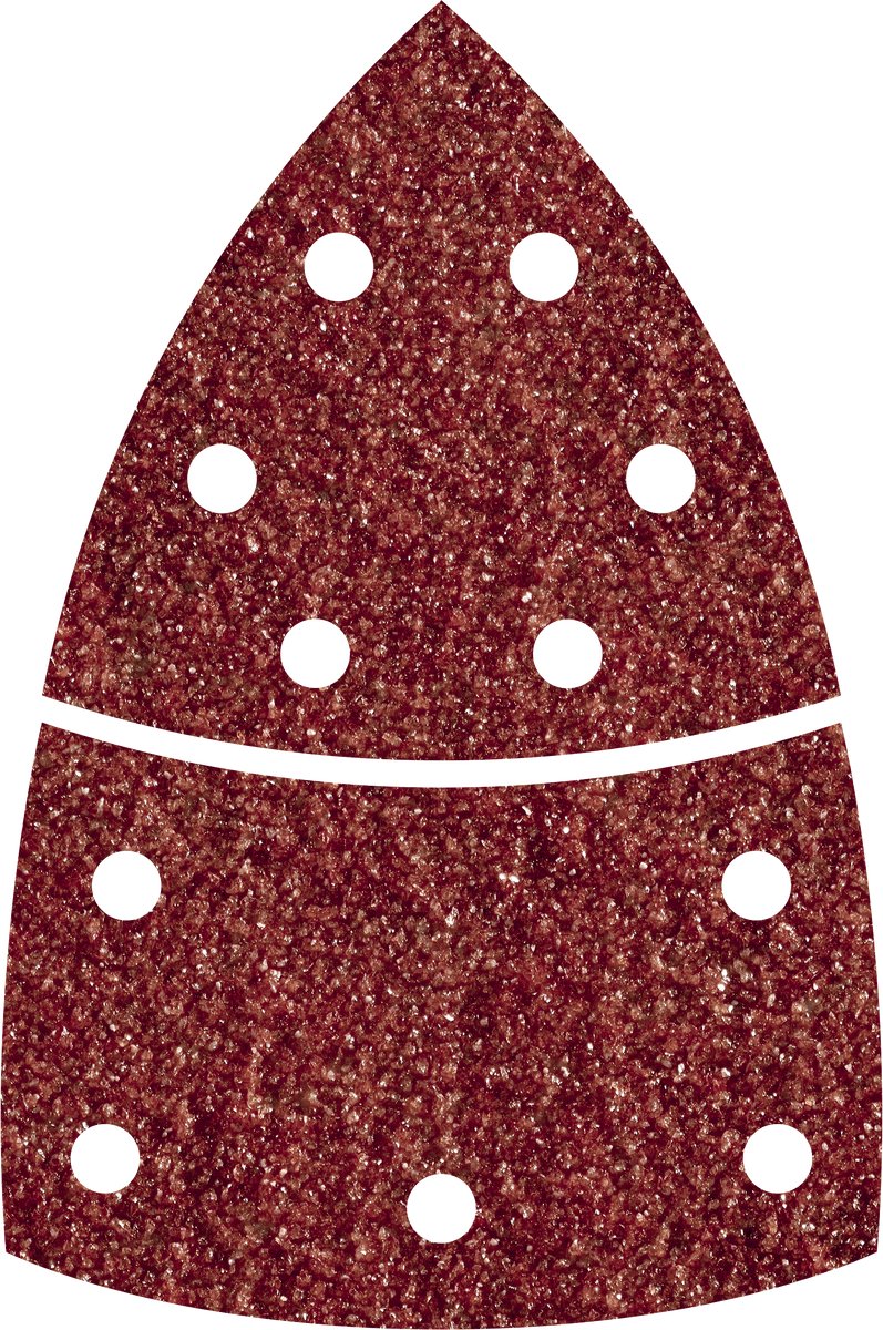 Wolfcraft - mouse schuurpapier korrel 120 - 10 stuks - 95mm - zelfhechtend multischuurmachine schuurblad - 1814000