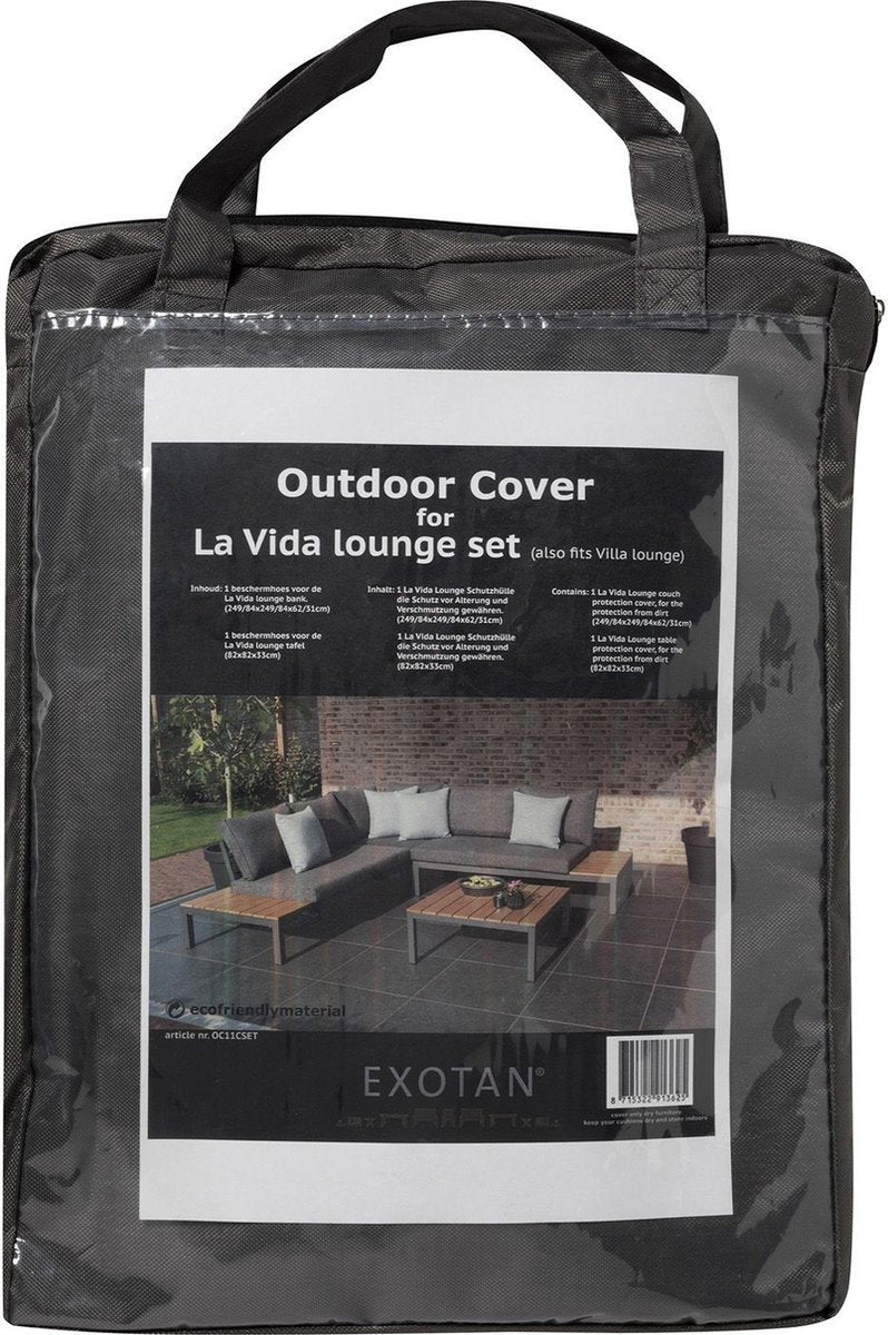 Woood exotan coverbeschermhoes - polyester - zwart - 30x20x10