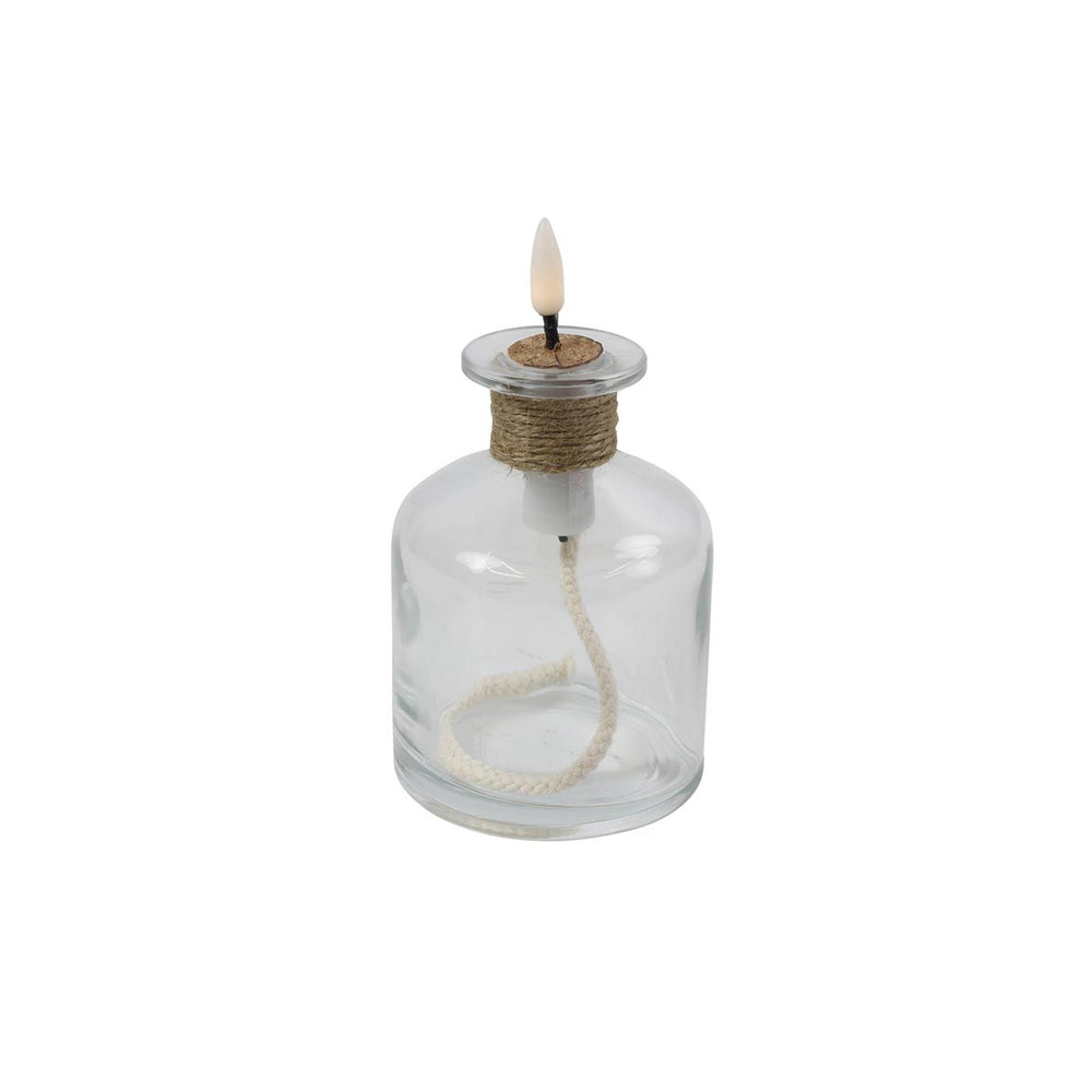Countryfield led olielamp hoog lyon helder glas ø8xh14,5cm