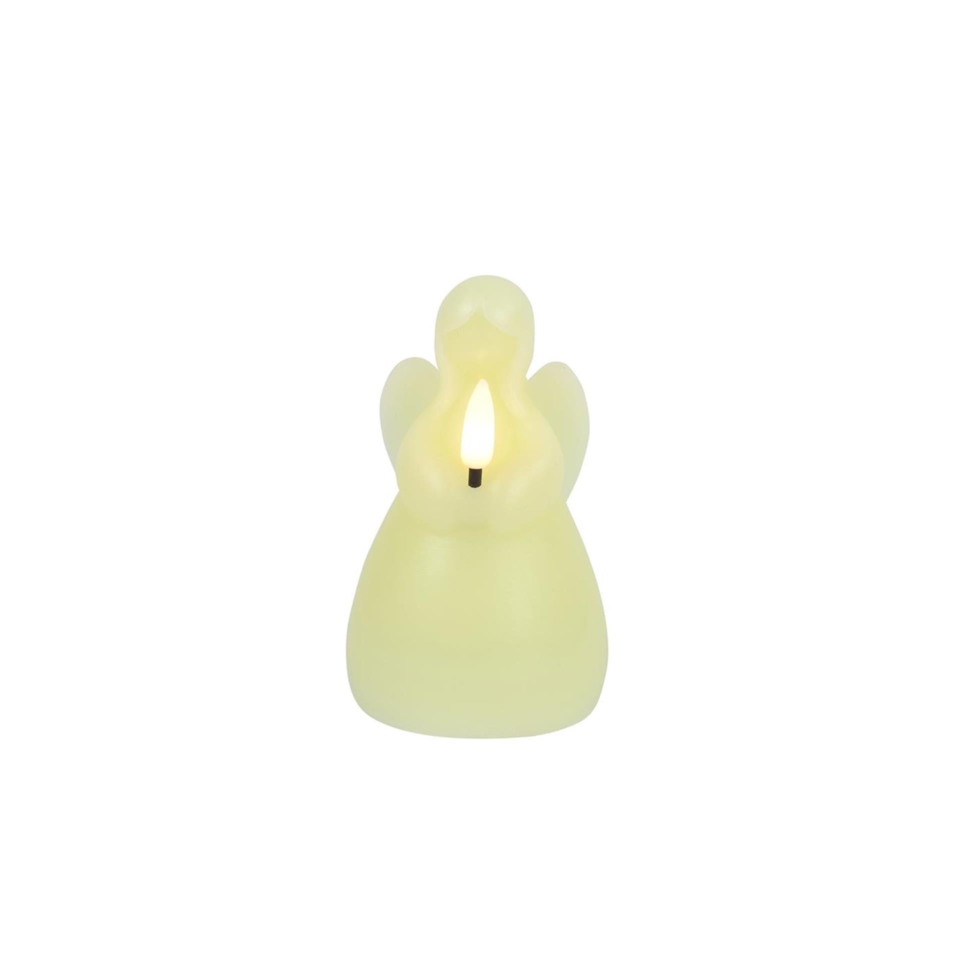 Countryfield led kaars engel s creme 7x7x11,5cm