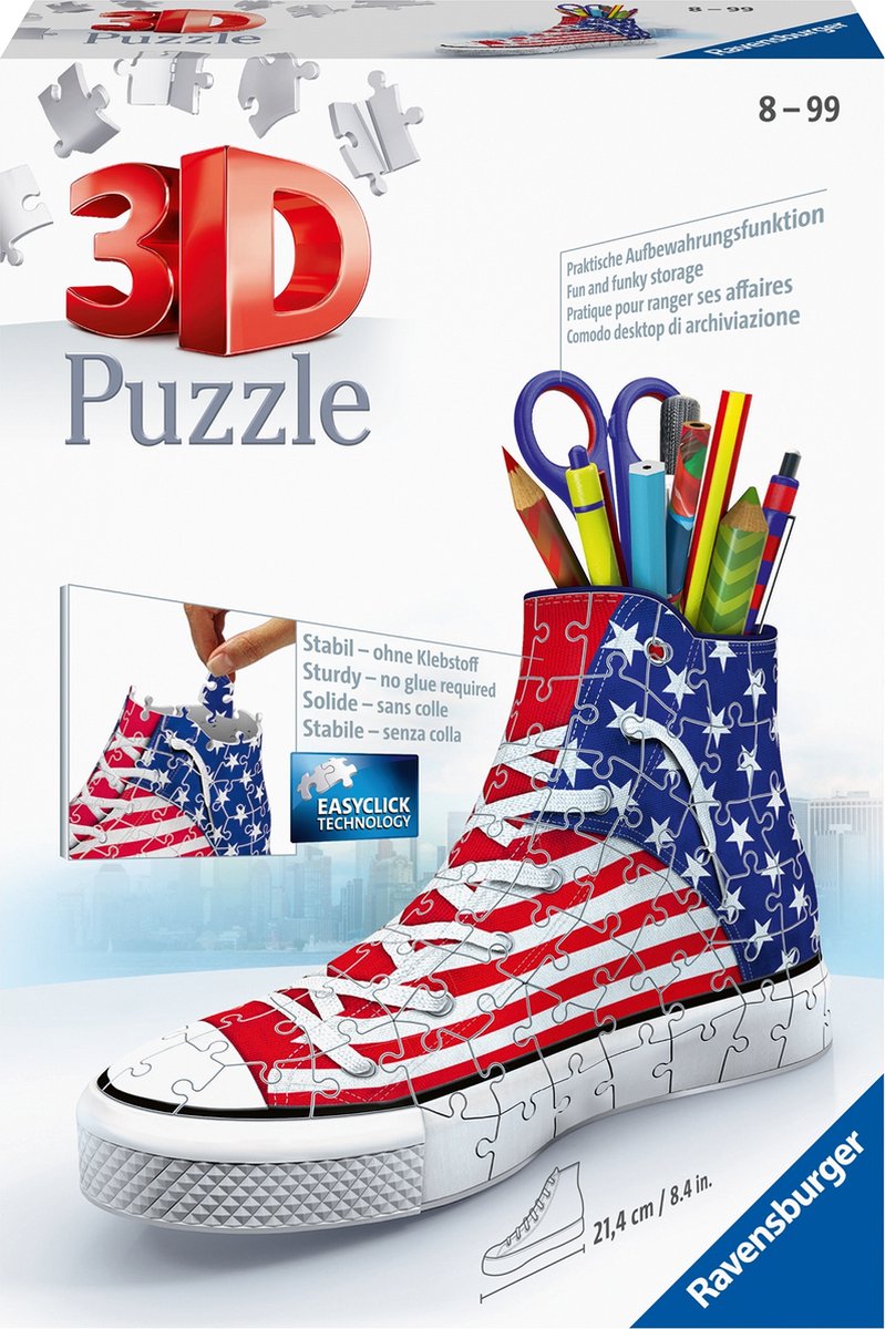 Ravensburger sneaker american style- 3d puzzel - 108 stukjes