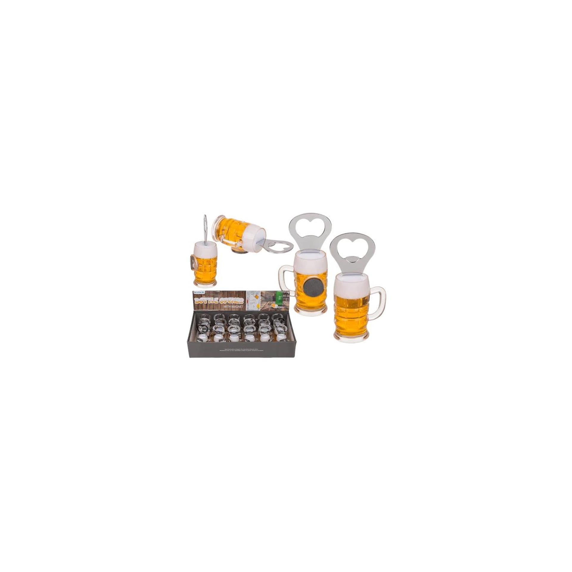 Ootb flesopener bierglas met magneet 10,5cm