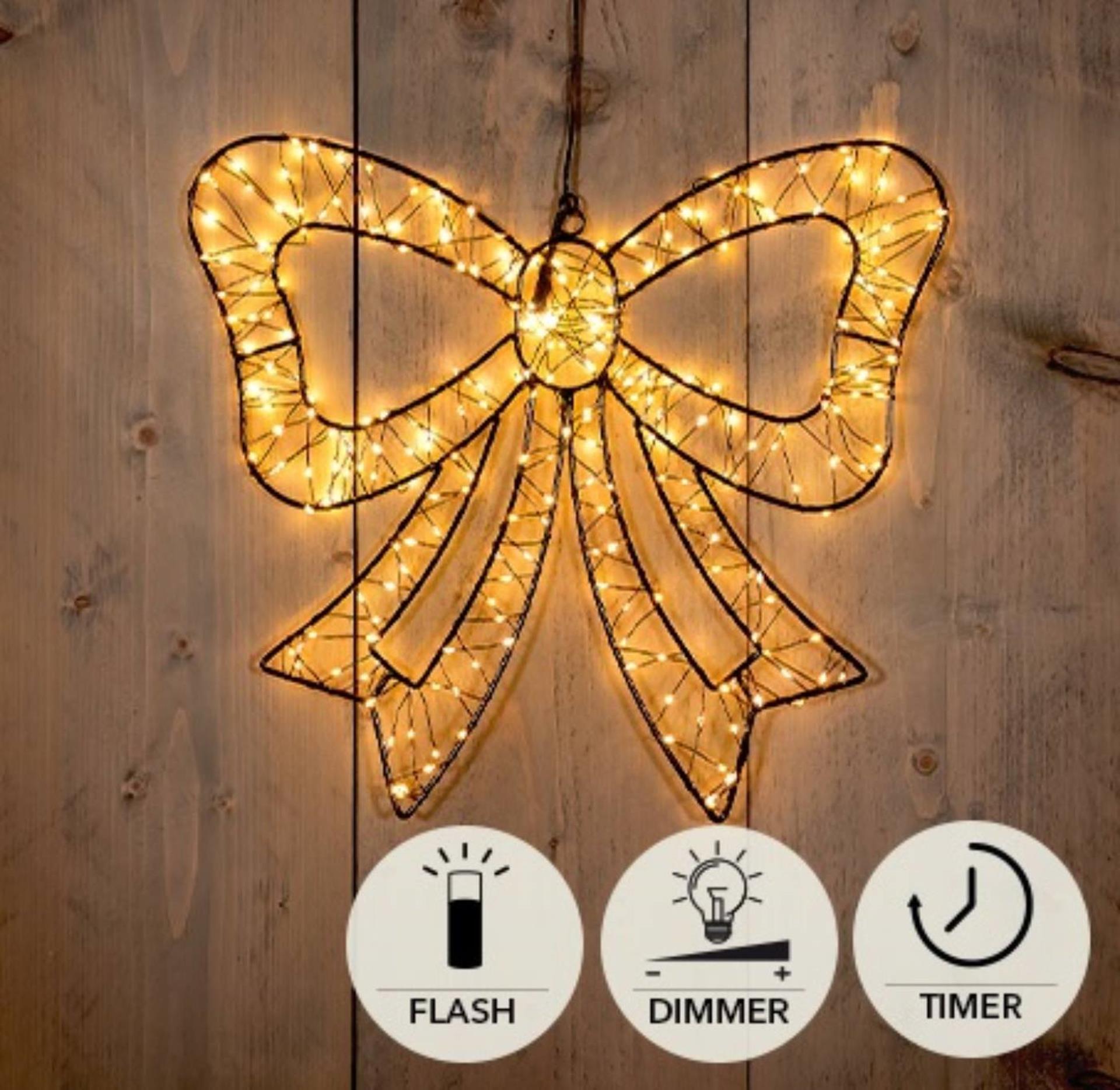 Anna's collection verlichte strikje 34cm 278led ip44 met flitsfunctie timer dimmer