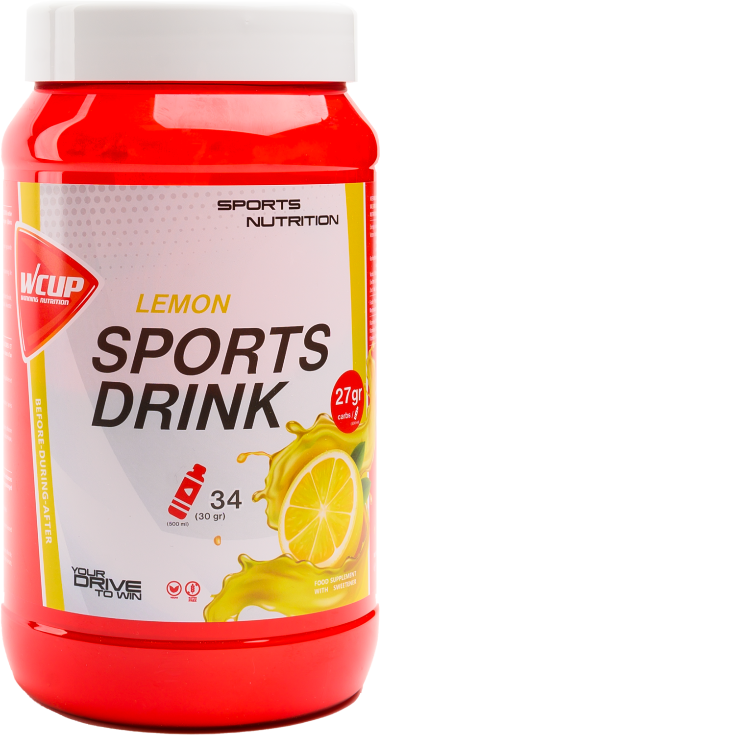 Wcup - sportdrank citroen 1020 gram