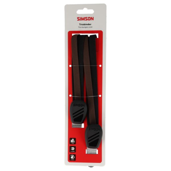 Simson triobinder 60cm - zwart bruin