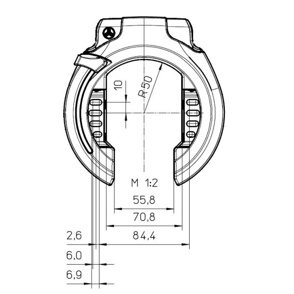 Trelock RS 453 Balloon NAZ - Zwart