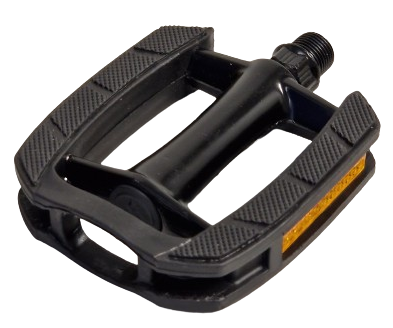 Hf set pedaal 9 16 zwart antislip aluminium reflectie bulk