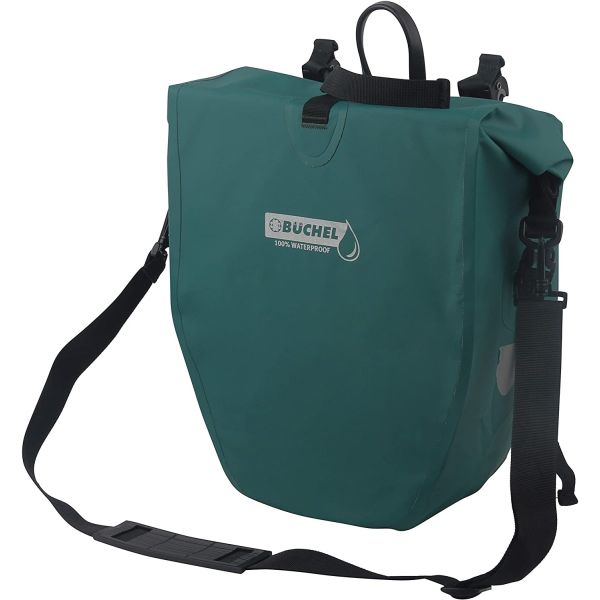 Sacoche simple Büchel 100% étanche 25,4 litres - turquoise