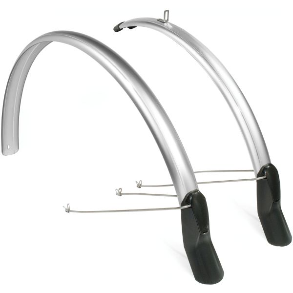 Eurofender Spatbordset Scatto 28 x 51 mm zilver