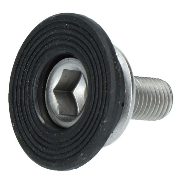 Shimano crankbevestigingbout met afdekkap fc-tx501 fc-ty501 - zwart zilver