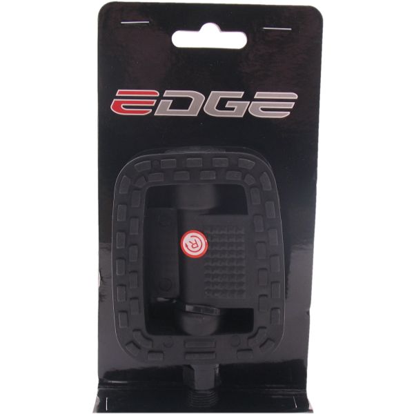 Pedaalset Edge Comfort antislip - zwart
