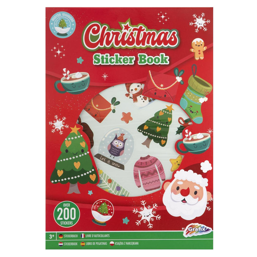 Creatieve knutselgroep xmas stickerboek a4, 8 afgesloten