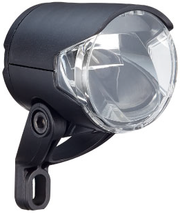 Phare Herrmans H-Black MR4 dynamo - fonction on off - avec support - 100 120 lumen