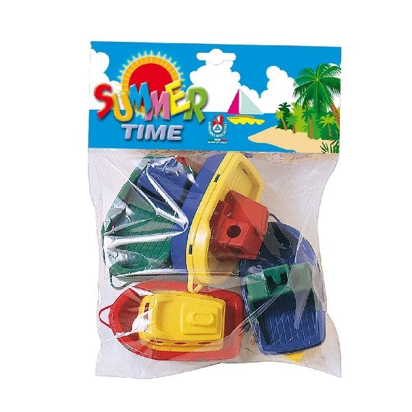 Summertime boats 4 pieces