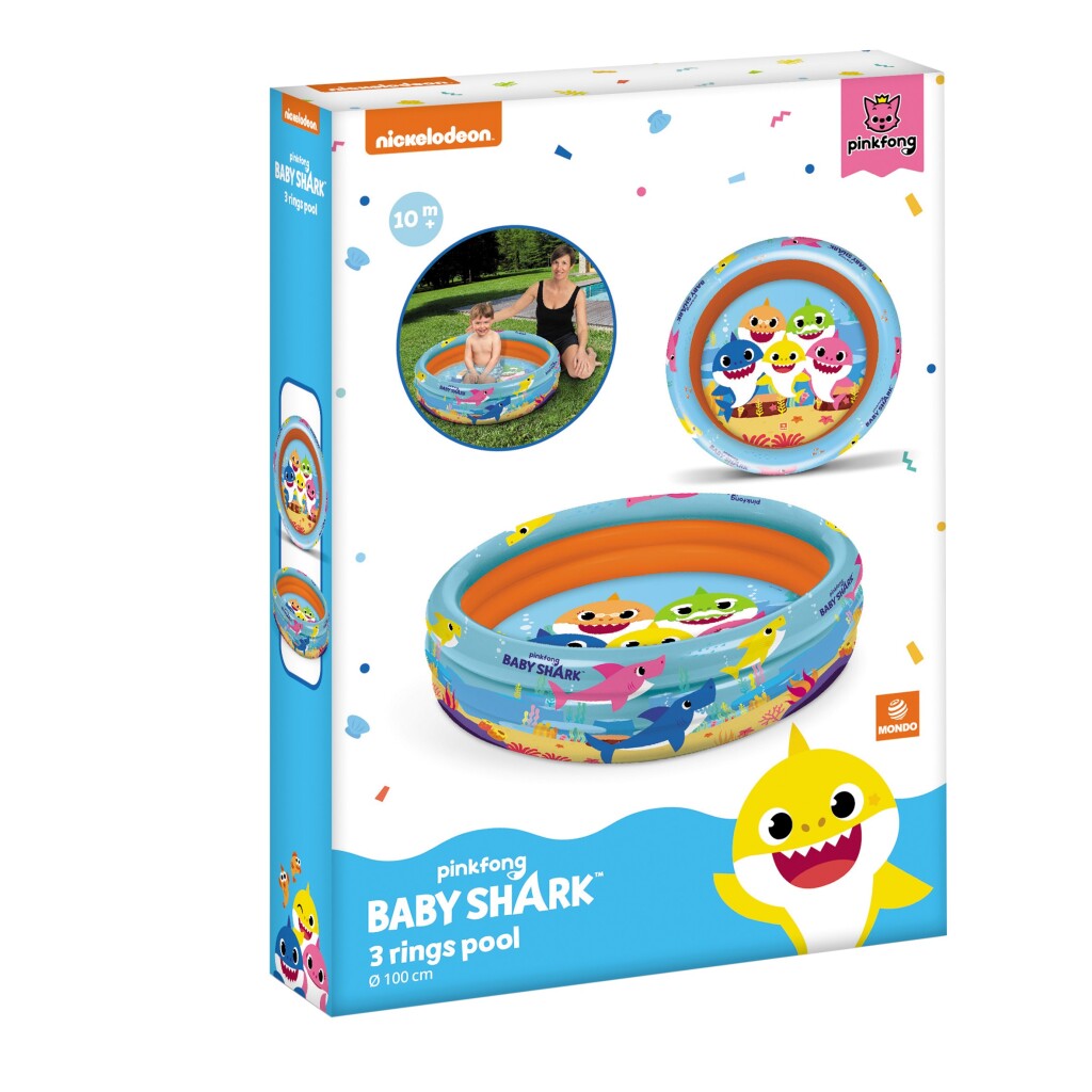Mondo babyhaai 3-rings zwembad 100 cm