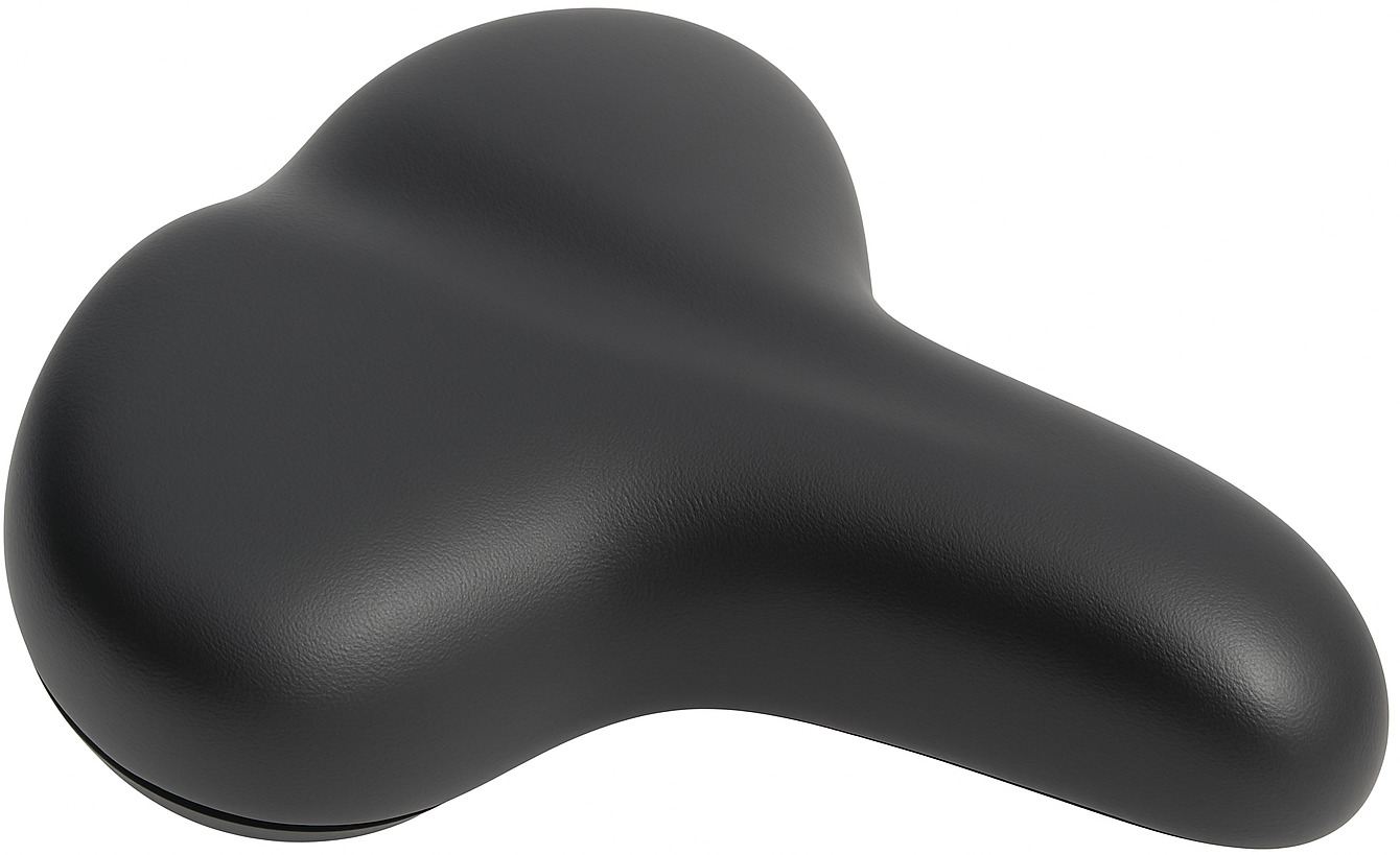 Fietszadel Urban City - zwart