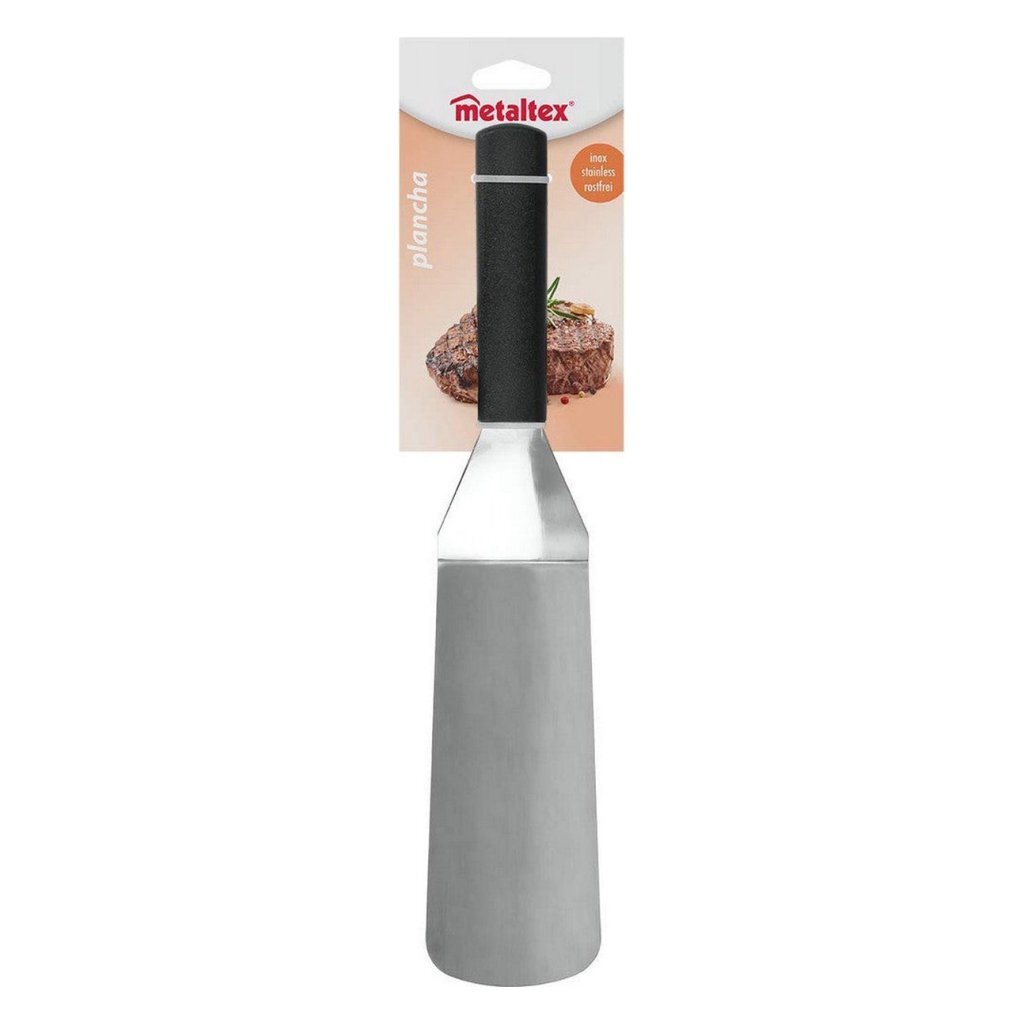Metaltex Metaltex Plancha Rechthoekige Barbecuespatel 35 cm RVS Zwart